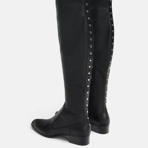 Zara Studded Thigh High Boots